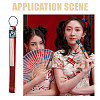 3Pcs 3 Styles PVC & Polyamide Folding Fan Buckle AJEW-CA0004-87-7