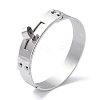 Non-Tarnish Donut 304 Stainless Steel Bangles BJEW-G700-07A-P-1