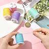 5 Rolls 5 Colors Round Waxed Polyester Cord YC-FS0001-02A-8