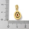 Ion Plating(IP) 304 Stainless Steel Micro Pave Cubic Zirconia Pendants STAS-Z107-05G-03-3