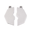 304 Stainless Steel Enamel Split Pendants STAS-T074-01P-3