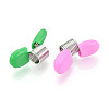 Iron Mini Spring Bead Clamps for Beading Jewelry Making TOOL-T012-01A-02-2