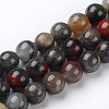 Natural African Bloodstone Beads Strands X-G-L383-06-4mm-1