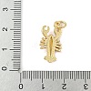 Brass Enamel Pendants KK-C110-22B-02G-3