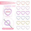 20Pcs Luminous Acrylic Bead Frame OACR-TA0003-04-4