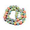 Handmade Polymer Clay Beads Strands CLAY-N010-081-2