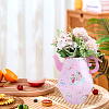 12Pcs 4 Styles 3D Flower Printed Teapot Shaped Paper Flower Gift Boxes DIY-SP0006-37-6