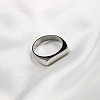 Rectangle 304 Stainless Steel Finger Rings for Men FS-WGDBD74-05-1