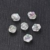 Bicone AB Color Plated Eco-Friendly Transparent Acrylic Beads X-TACR-A003-4mm-22-2