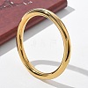 304 Stainless Steel Plain Bangles for Women BJEW-K271-01G-3