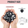 100G Transparent & Opaque Acrylic Beads TACR-TA0001-57G-5