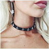 Punk Imitation Leather Choker Necklaces X-NJEW-N0052-255-6