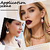 2 Pairs 2 Colors Bohemian PU Leather Teardrop Dangle Earrings EJEW-CL0001-04-6