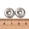 304 Stainless Steel European Beads STAS-D383-01A-P-3