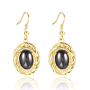 Natural Black Agate Jewelry Sets SJEW-E309-03G-7
