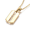 304 Stainless Steel Pendant Necklaces NJEW-F275-16G-1