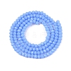 Opaque Solid Color Imitation Jade Glass Beads Strands EGLA-A044-P1mm-D17-2