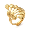 Light Gold Brass Adjustable Rings for Women RJEW-A022-01D-3