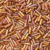 AB Color Plated Glass Bugle Beads X-SEED-R012-162C-2
