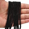 Natural Black Onyx Beads Strands X-G-L635-A01-4x2mm-01-2