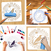 PET Hollow Out Drawing Painting Stencils DIY-WH0402-034-3