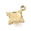 304 Stainless Steel Pendant Cabochon Settings STAS-H233-29G-2