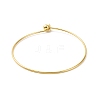 Screw End Ball 304 Stainless Steel Wire Bangle BJEW-F435-01G-8