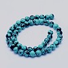 Synthetic Turquoise Beads Strands X-G-F531-8mm-J01-4