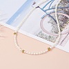 Star & Moon Pendant Necklaces Set for Teen Girl Women NJEW-JN03738-02-4