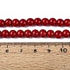 Opaque Solid Color Glass Beads Strands GLAA-T032-P6mm-20-2