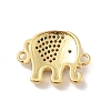 Brass Micro Pave Colorful Cubic Zirconia Connector Charms X-KK-B059-05G-01-2