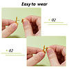 24Pcs 2 Colors Star/Cross Alloy Pin Brooches AJEW-FH0006-08-5