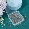 Beebeecraft 20Pcs 304 Stainless Steel Ring Stud Earring Findings STAS-BBC0001-76RG-7