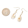 Shell Shape Dangle Earrings EJEW-JE06415-3