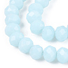 Opaque Solid Color Imitation Jade Glass Beads Strands EGLA-A044-P1mm-D06-3