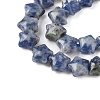 Natural Blue Spot Jasper Star Beads Strands G-Z080-A06-4