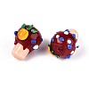 Handmade Lampwork Bumpy Beads LAMP-T022-06D-3
