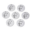 Non-Tarnish 304 Stainless Steel Charms STAS-T059-26P-F-1
