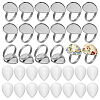 DIY Teardrop Cuff Ring Making Kits DIY-UN0008-13-1