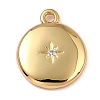 Brass Micro Pave Cubic Zirconia Charms LS-ZIRC-I054-13G-03-1