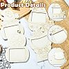 4 Bags 4 Styles Halloween Unfinished Wood Photo Frames WOOD-CJ0002-63-3