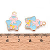 Alloy Enamel Pendants ENAM-T022-24-3