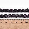 Dyed Natural Sesame Jasper Beads Strands G-T139-8mm-47K-5