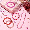 500Pcs Valentine's Day Glass Beads GLAA-YWC0004-04-5