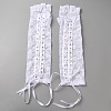 Polyester Lace Fingerless Long Gloves AJEW-WH20020-564B-1
