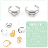 Unicraftale DIY Blank Dome Ring Making Kits DIY-UN0005-62-5