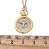 Brass Twelve Constellations Tarot Pendant Necklaces NJEW-Q006-01G-G-3