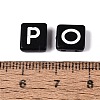 Opaque Acrylic Enamel Beads SACR-Q001-18B-4