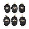 Natural Obsidian Pendants G-Z134-05B-1