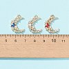 6Pcs 6 Colors Acrylic Rhinestone Pendants FIND-FS0001-39-1-4